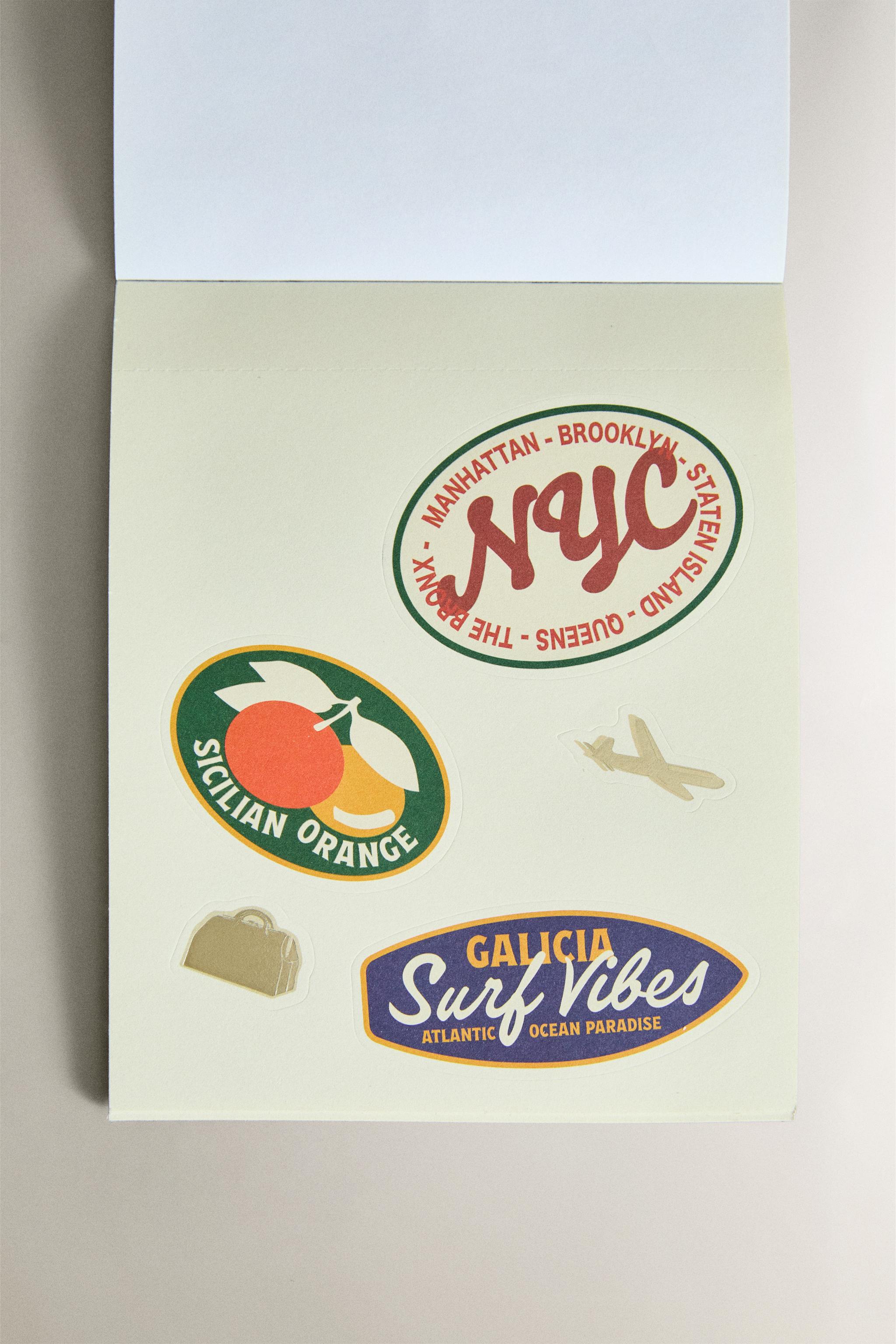 TRAVEL STICKER NOTEBOOK